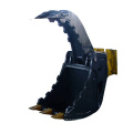 Excavator rotating grapple log grapple for small excavator clamp on bucket teeth